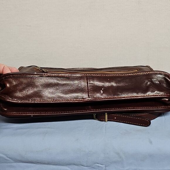 TIME RESISTANCE LEATHER BRIEFCASE BFPM-07-070 - Picture 5 of 13